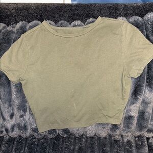 Wild Fable Khaki Crop Top